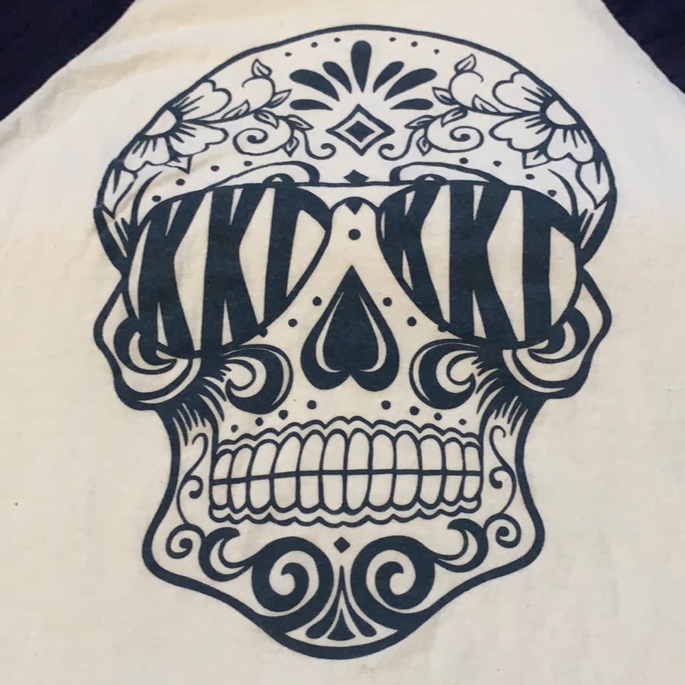 KKG Skull Baseball Tee 3/4 Sleeves
